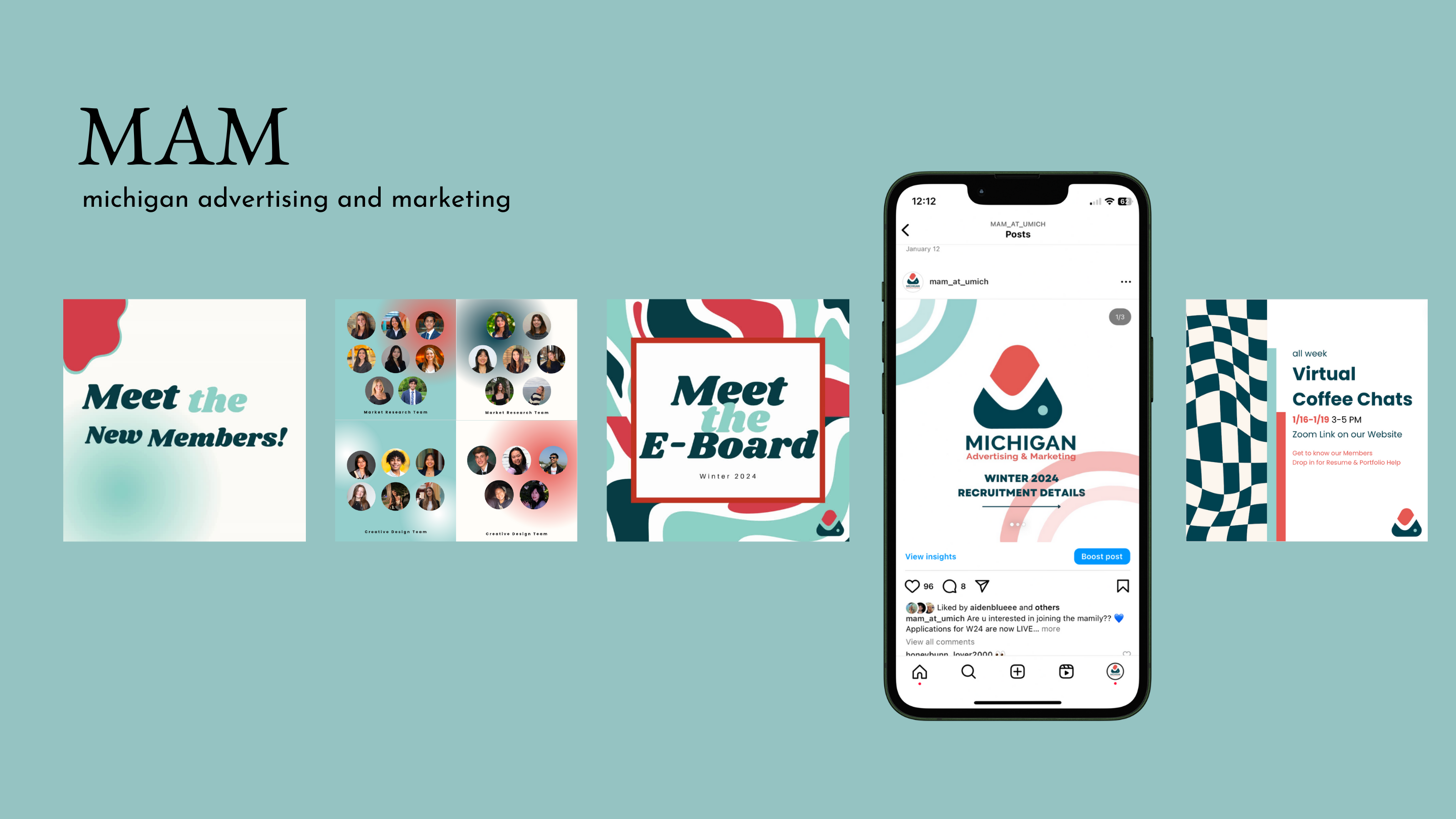 MAM work overview collage